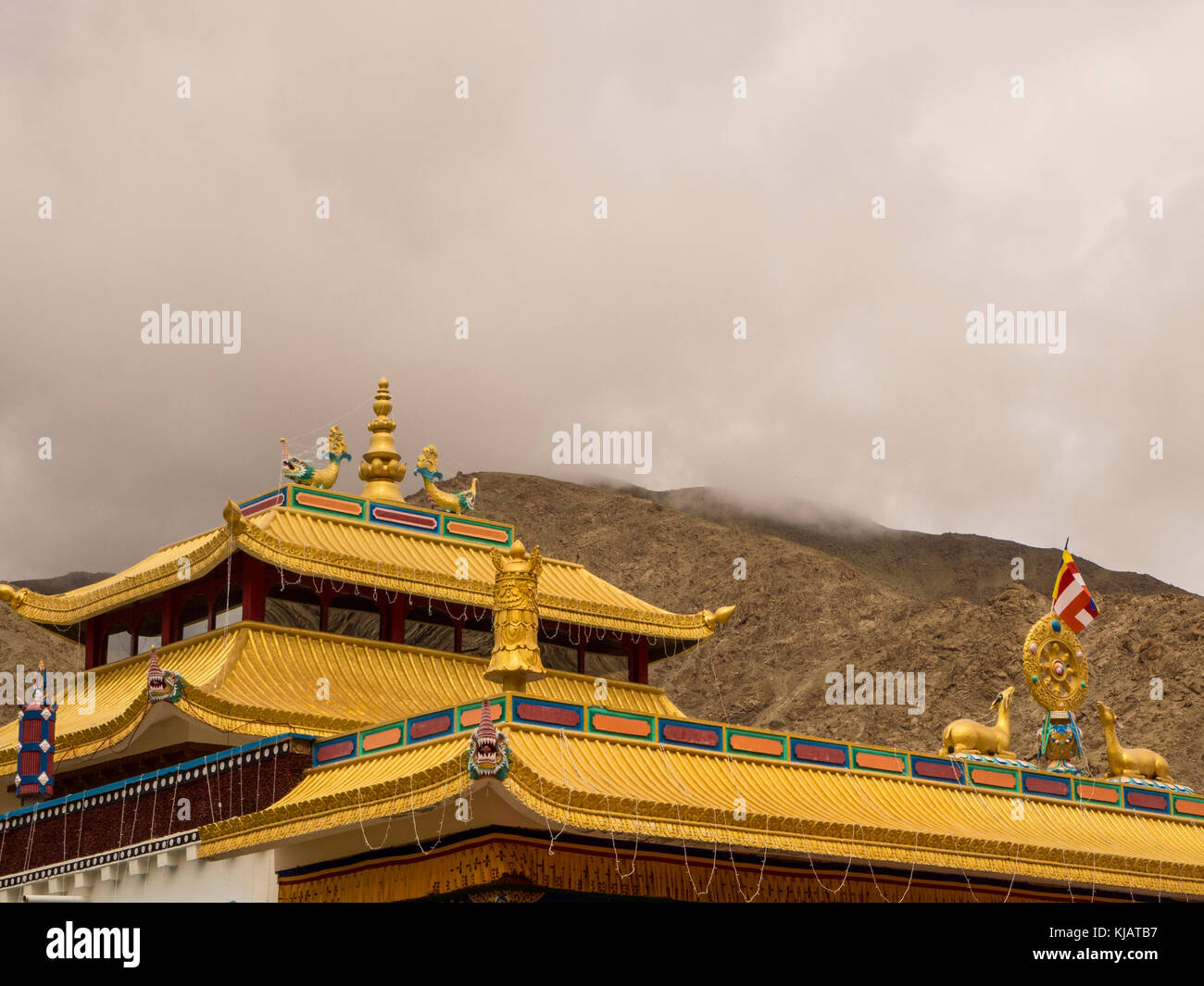 Monastero Buddista in Ladakh India Foto Stock