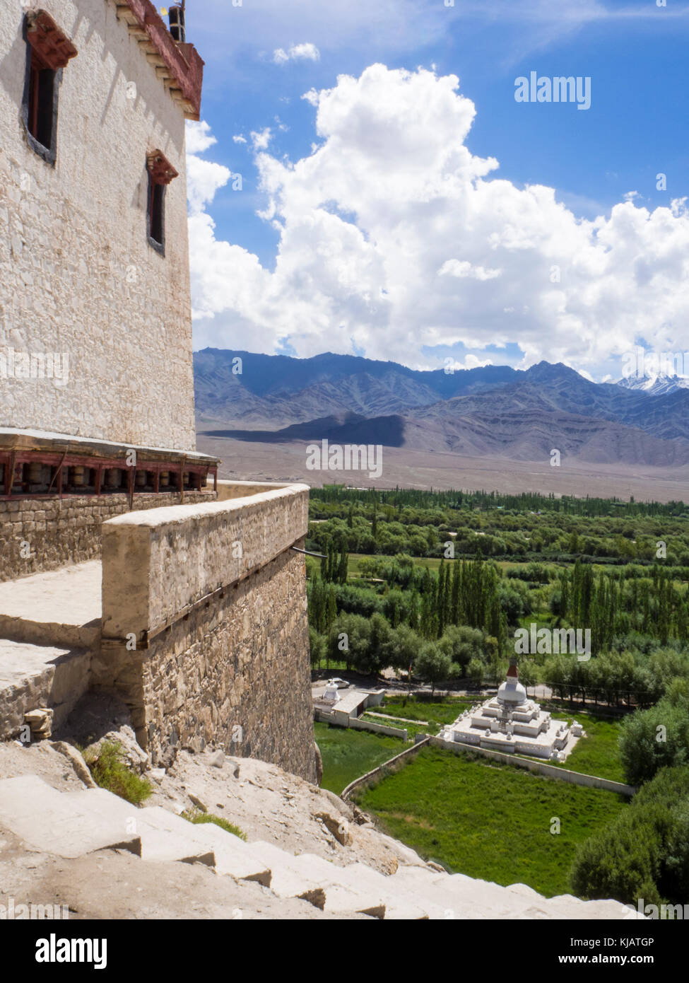 Famiglia buddista royal palace in Ladakh India Foto Stock