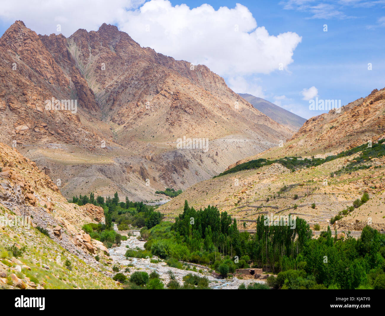 Sham Valley trek paesaggio - Ladakh India Foto Stock