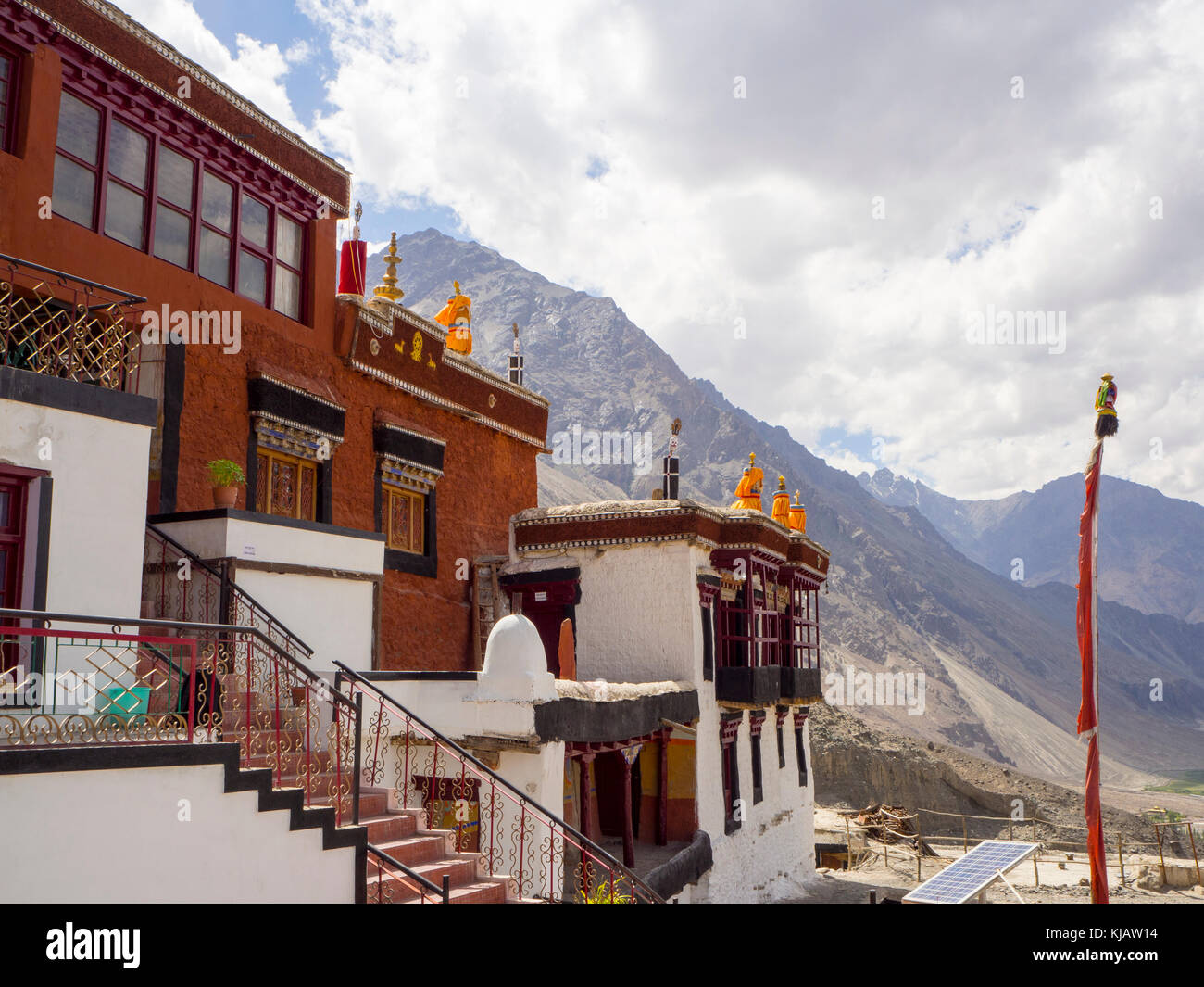 Monastero Buddista in Ladakh India Foto Stock