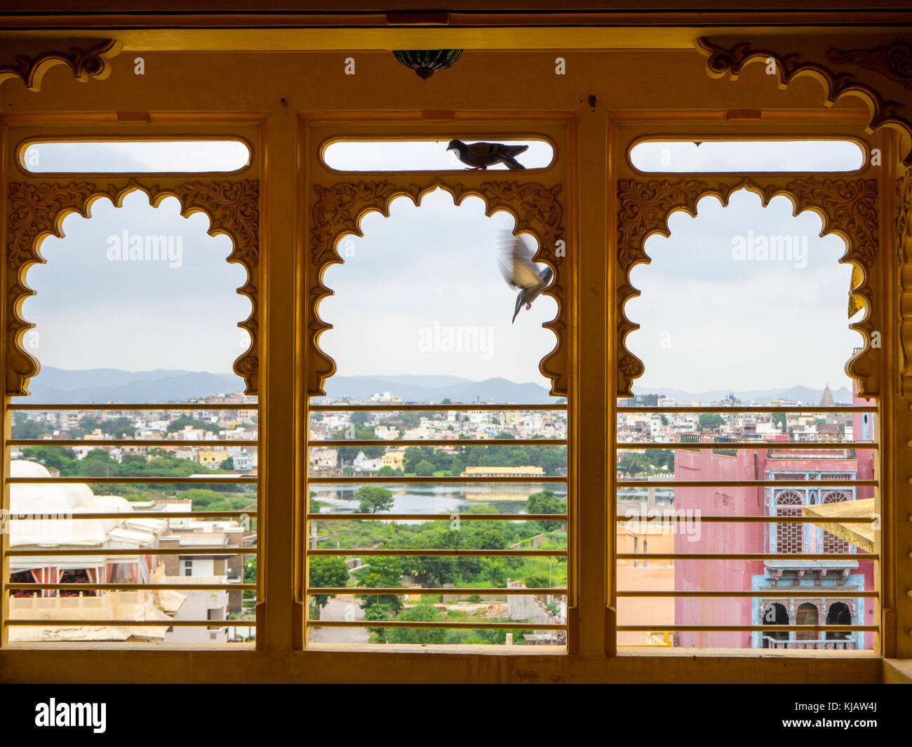 Aperture al Palace - Old Udaipur Rajastan India Foto Stock