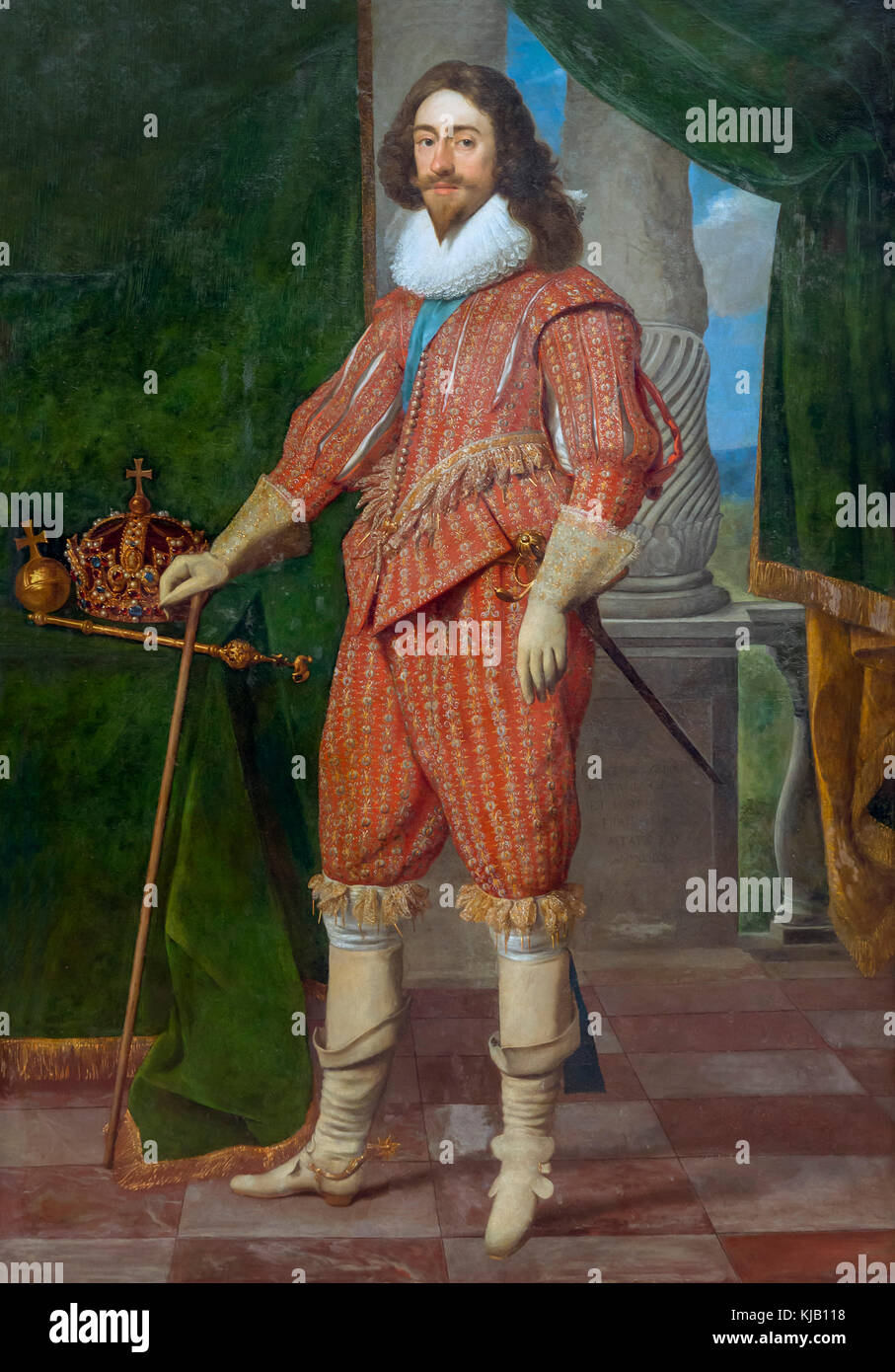 Charles I, re d'Inghilterra, Daniel Mijtens, 1629, Metropolitan Museum of Art, Manhattan, New York City, Stati Uniti d'America, America del Nord Foto Stock