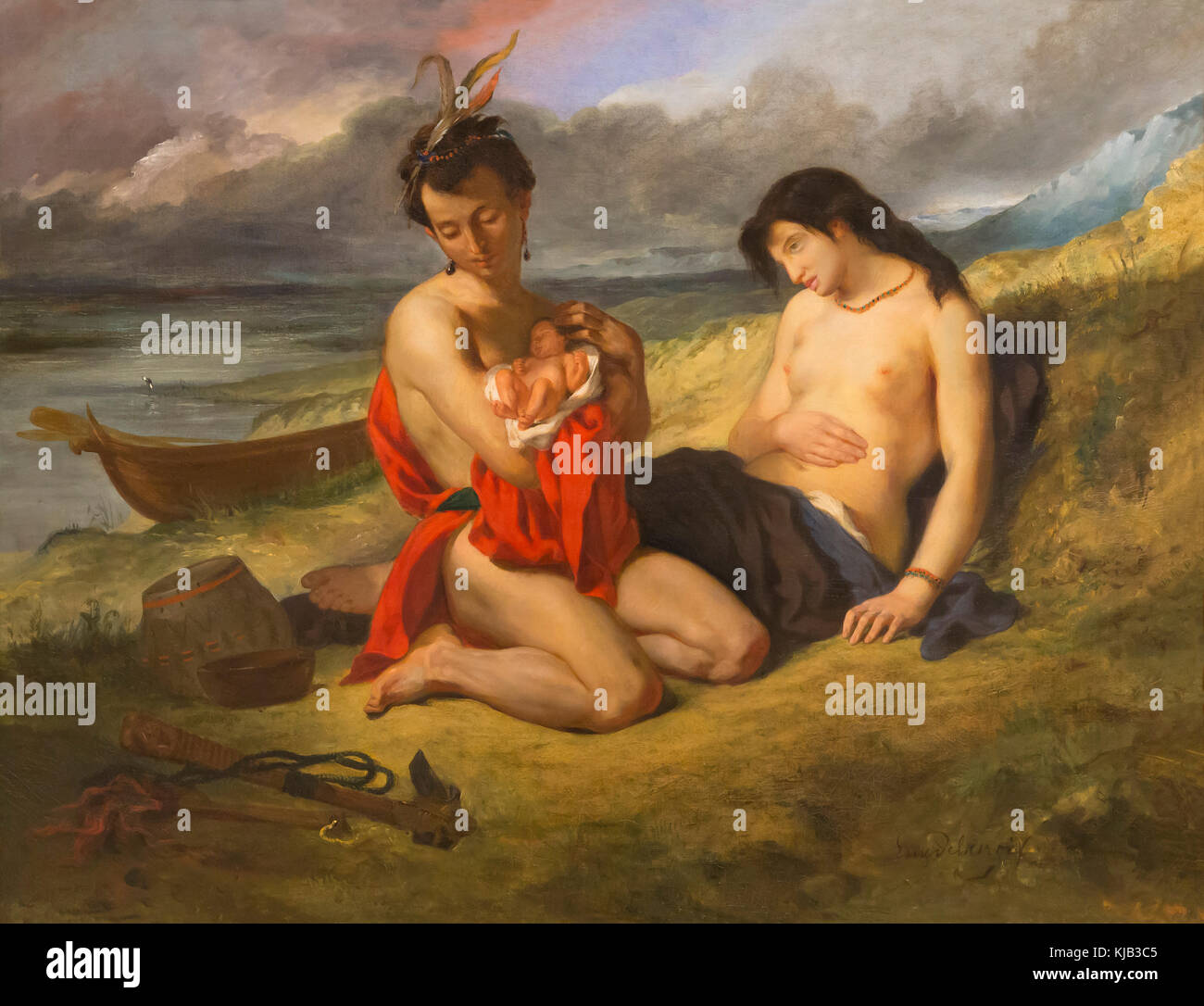 Natchez, Eugene Delacroix, 1835, Metropolitan Museum of Art, Manhattan, New York City, USA, Nord America Foto Stock