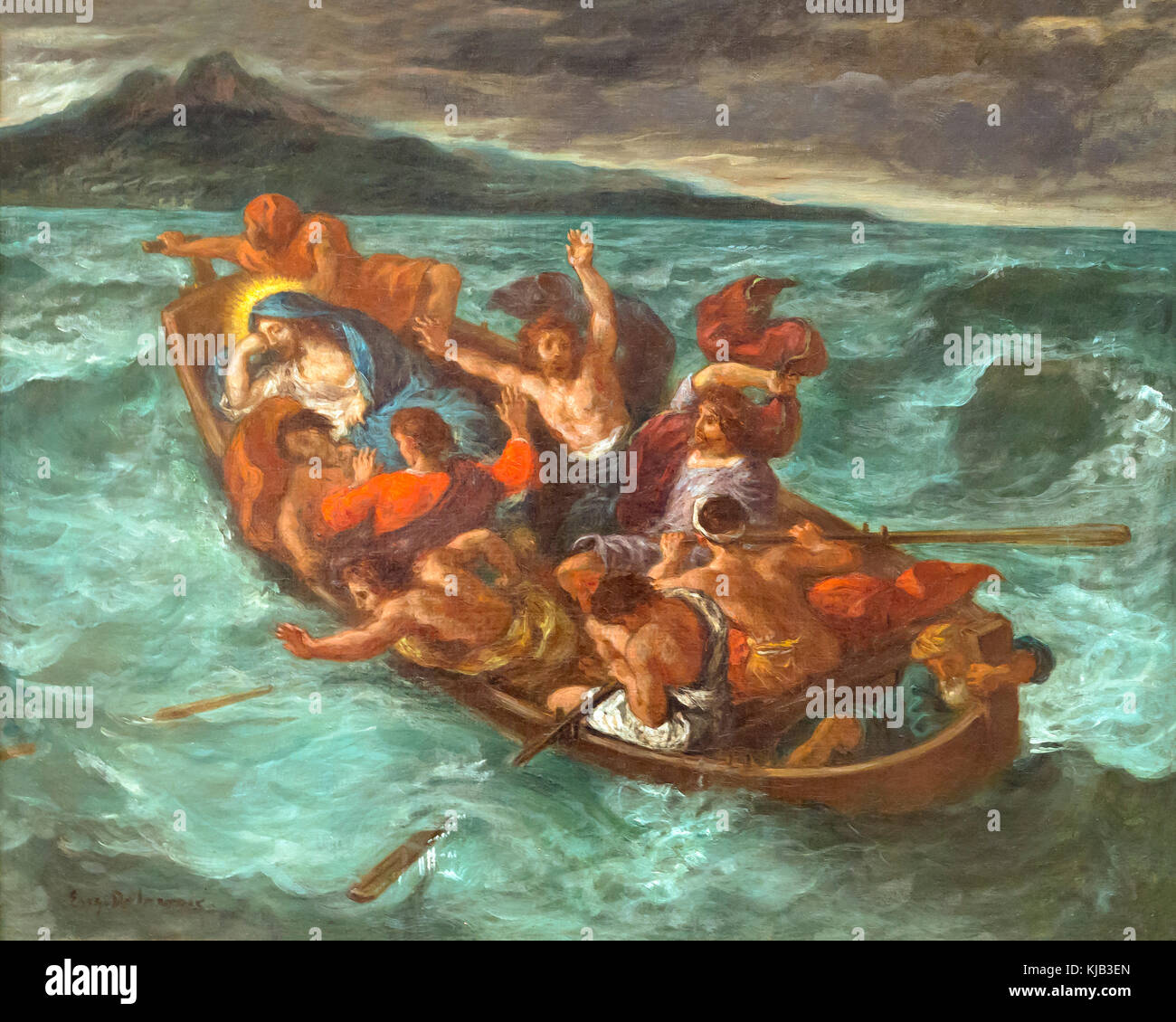 Cristo addormentato durante la tempesta, Eugène Delacroix, circa 1853