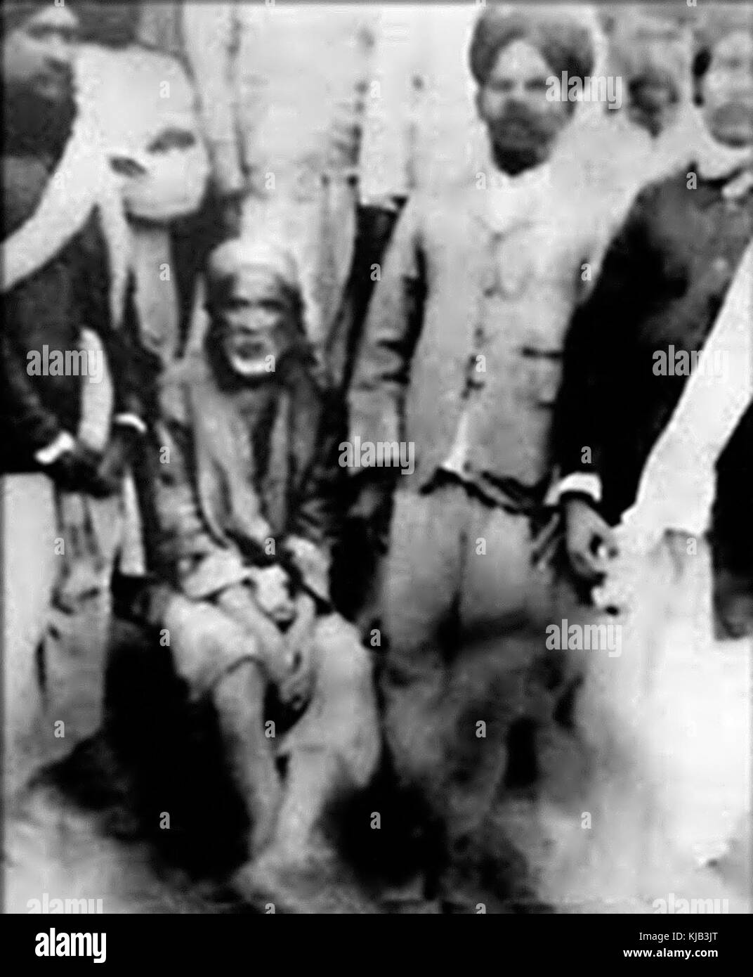 Shirdi Sai Baba e devoti Foto Stock