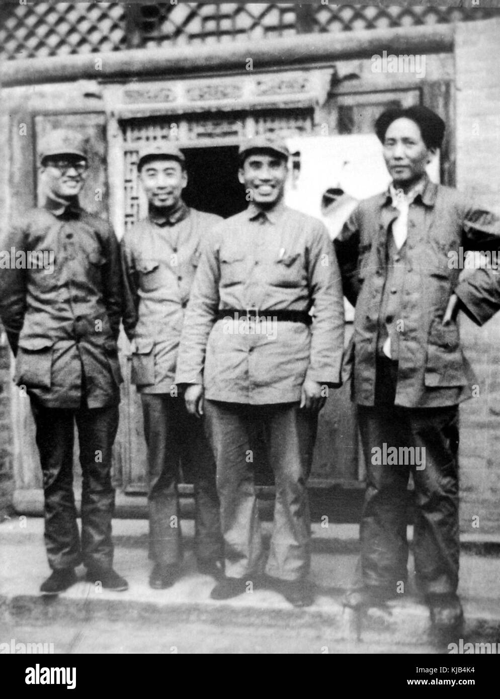 1930s Mao Zhu De Zhou Enlai Bogu Foto Stock