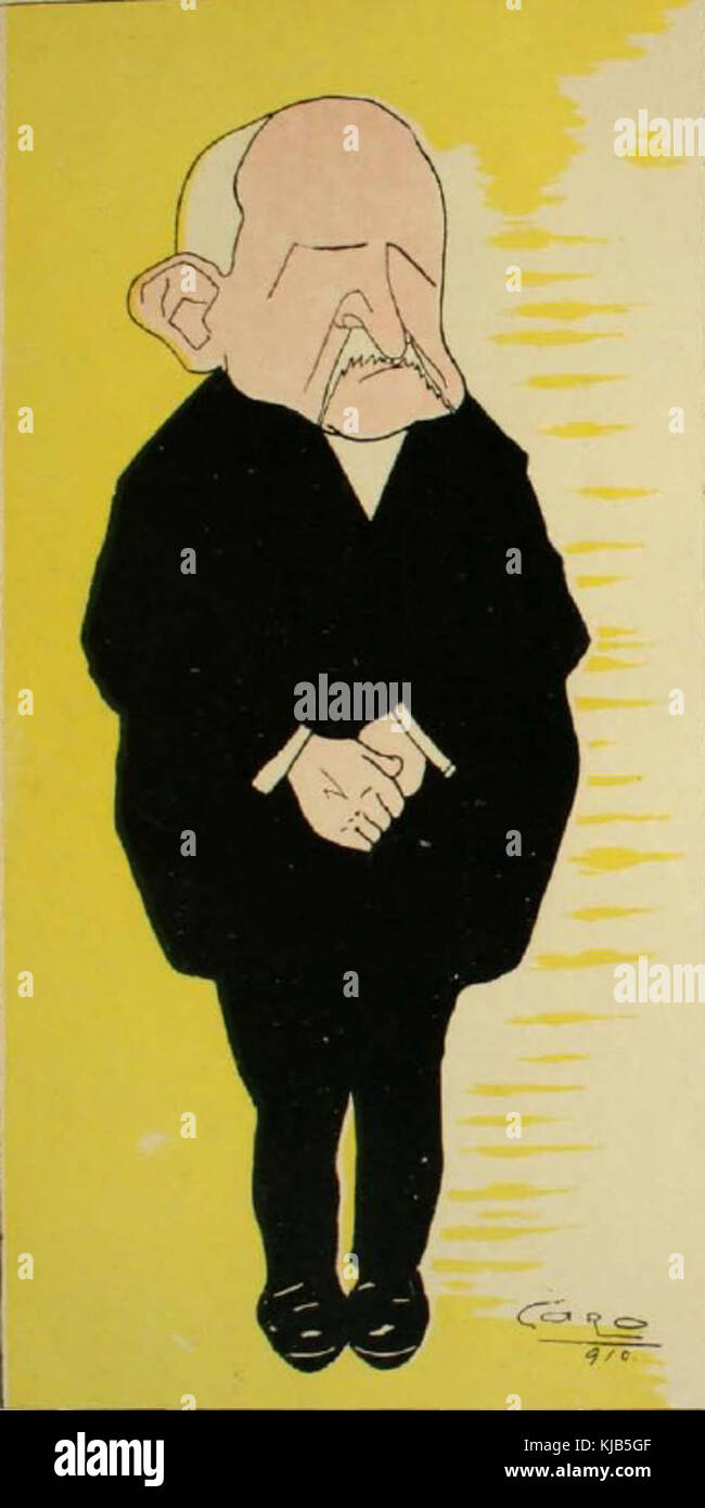 Caricatura RamonBarros Luco Foto Stock