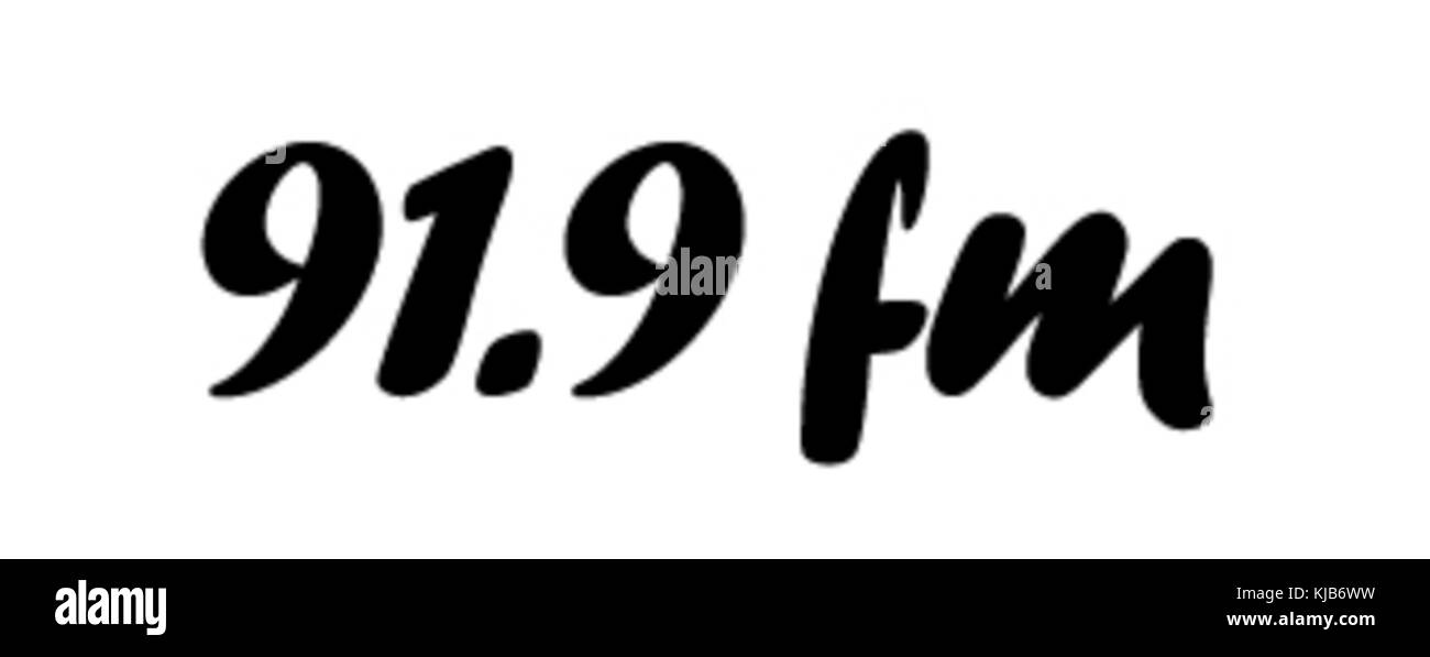 919fm temporaire logo Foto Stock