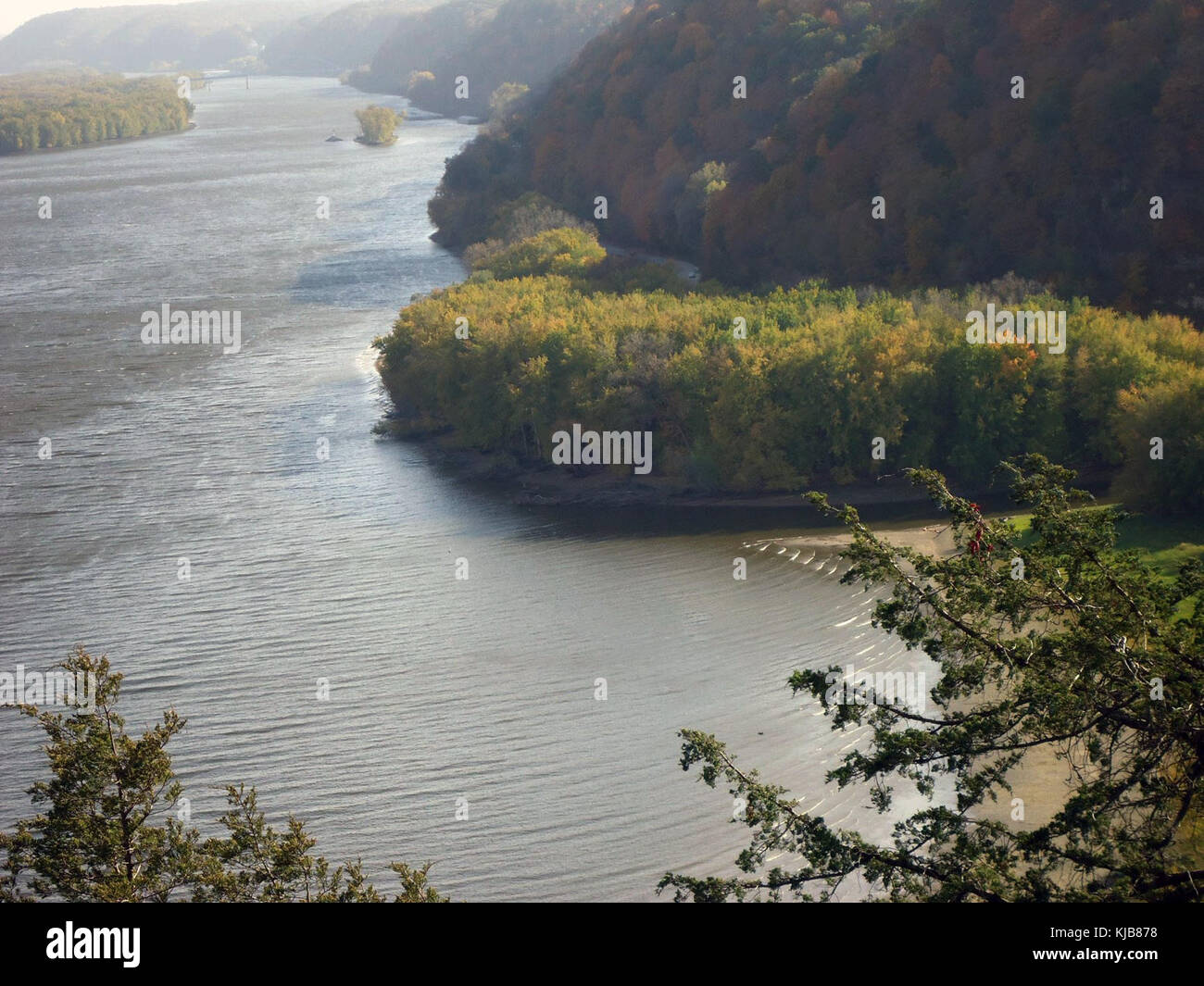 La Gfp iowa effige tumuli più chiara visualizzazione della foce Foto Stock