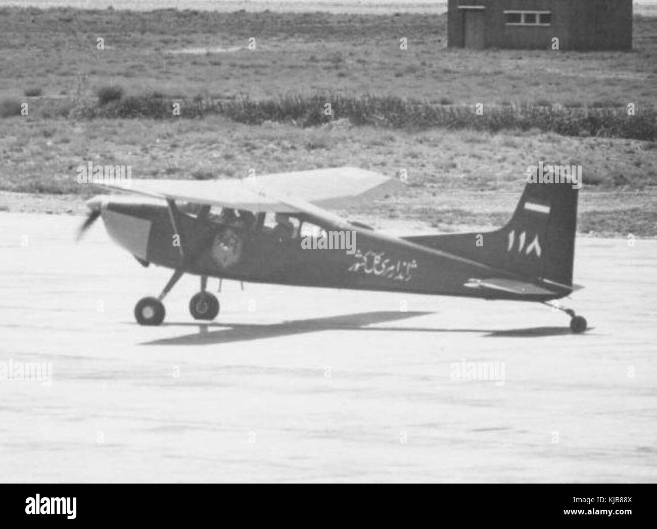 Cessna 185 della polizia di Iran Foto Stock