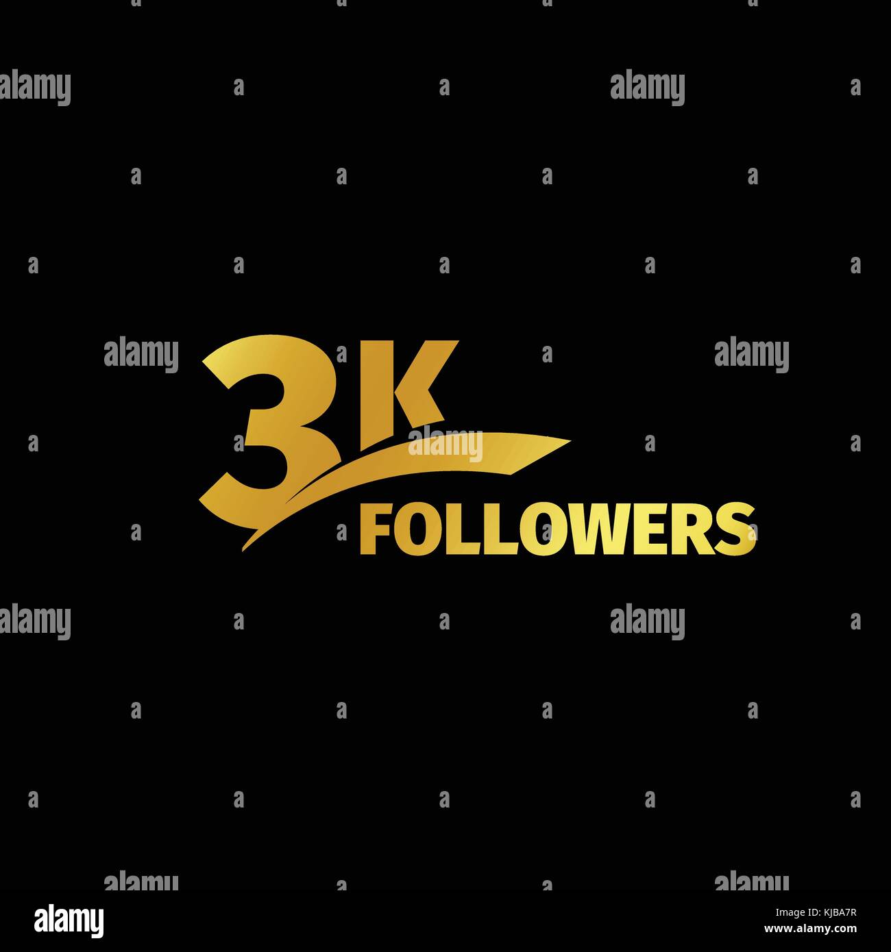 Elegante design rigoroso, il numero di abbonati di reti sociali, anniversario illustrazione vettoriale set. I miei discepoli logo collection. grandi set di vettore d'oro numeri e lettere alle comunità online Illustrazione Vettoriale