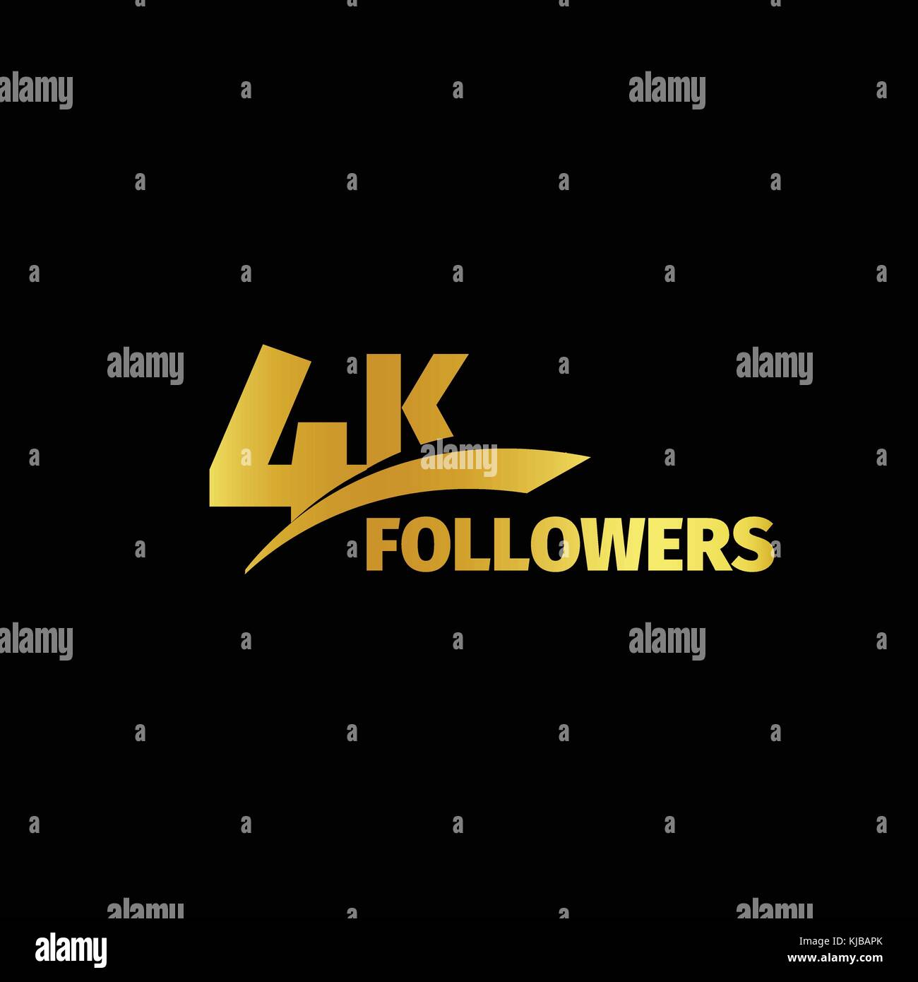 Elegante design rigoroso, il numero di abbonati di reti sociali, anniversario illustrazione vettoriale set. I miei discepoli logo collection. grandi set di vettore d'oro numeri e lettere alle comunità online Illustrazione Vettoriale