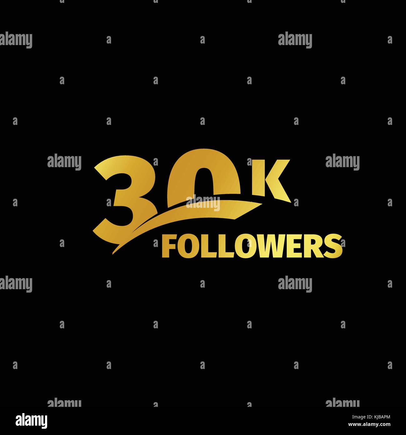 Elegante design rigoroso, il numero di abbonati di reti sociali, anniversario illustrazione vettoriale set. I miei discepoli logo collection. grandi set di vettore d'oro numeri e lettere alle comunità online Illustrazione Vettoriale
