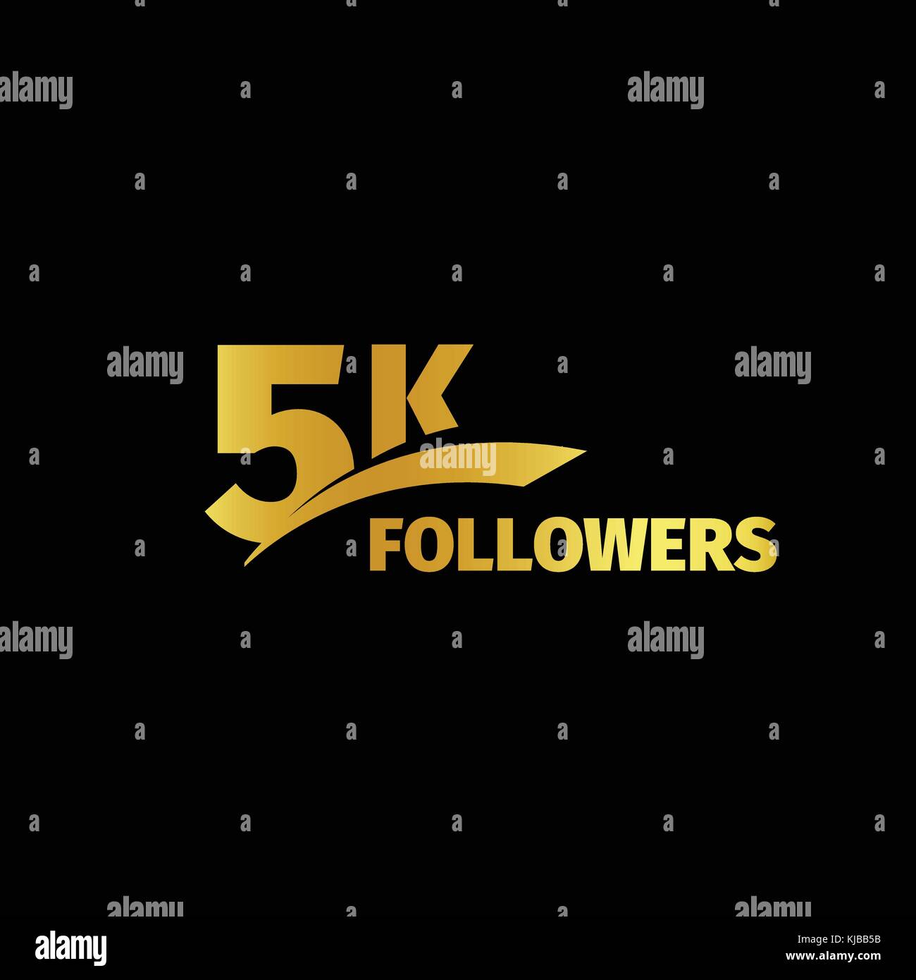 Elegante design rigoroso, il numero di abbonati di reti sociali, anniversario illustrazione vettoriale set. I miei discepoli logo collection. grandi set di vettore d'oro numeri e lettere alle comunità online Illustrazione Vettoriale