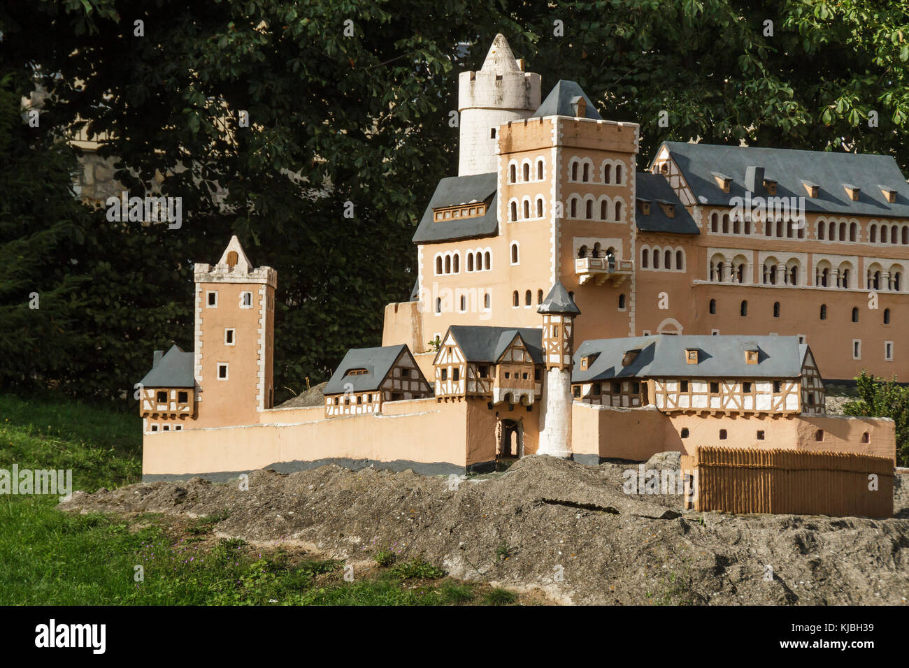 Modello der Burg anhalt a ballenstedt harz Foto Stock