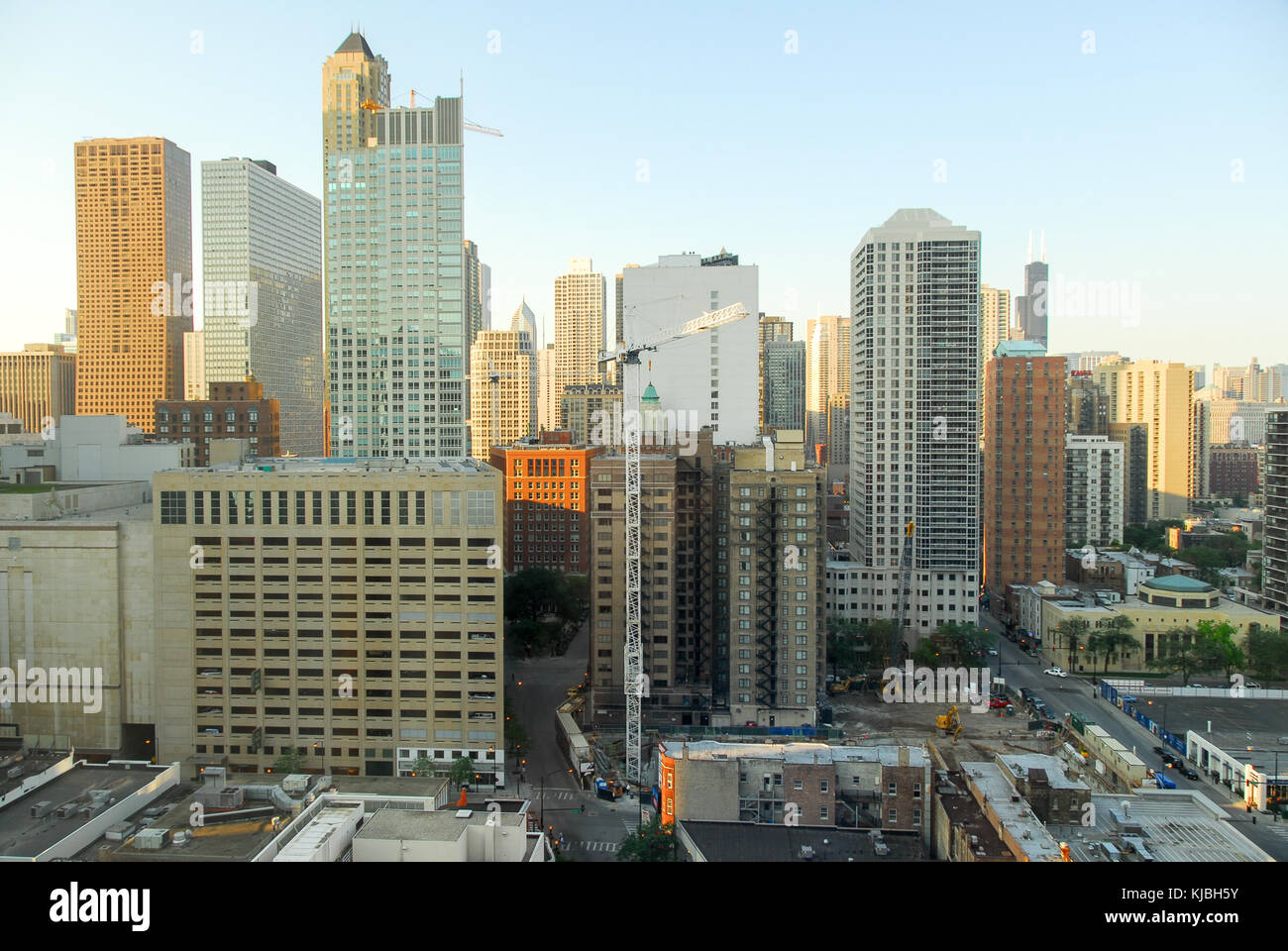 Chicago - giugno 12, 2007: vista panoramica sullo skyline di Chicago. Foto Stock