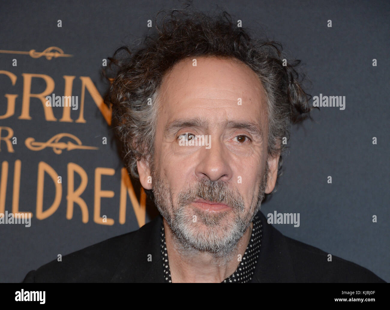 NEW YORK, NY - SETTEMBRE 26: Tim Burton partecipa alla prima di "Miss Peregrine's Home for Peculiar Children" tenutasi a Saks Fifth Avenue il 26 settembre 2016 a New York Foto Stock