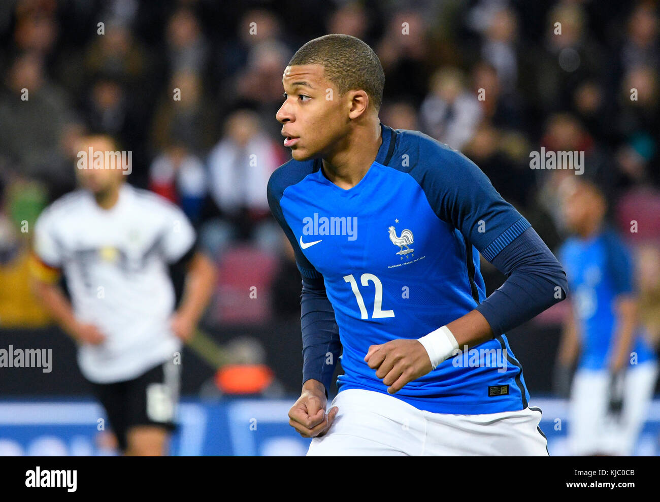 Rhein-Energie-Stadium Colonia Germania, 14.11.2017, amichevole nazionale di calcio squadre, Germania vs Francia ---- Kylian Mbappe Foto Stock