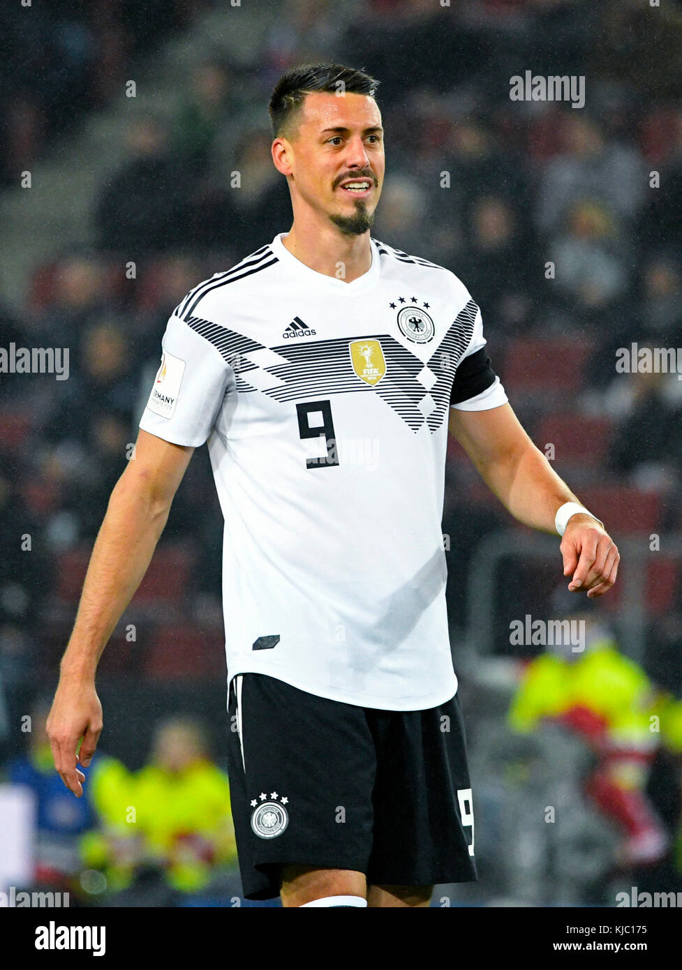 Rhein-Energie-Stadium Colonia Germania, 14.11.2017, amichevole squadra di calcio nazionale, Germania vs Francia ---- Sandro Wagner Foto Stock