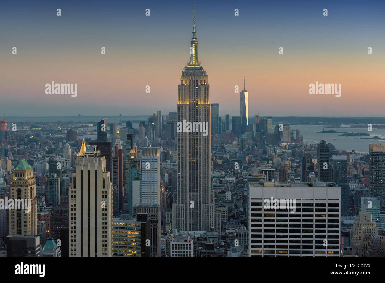 New York skyline della città Foto Stock