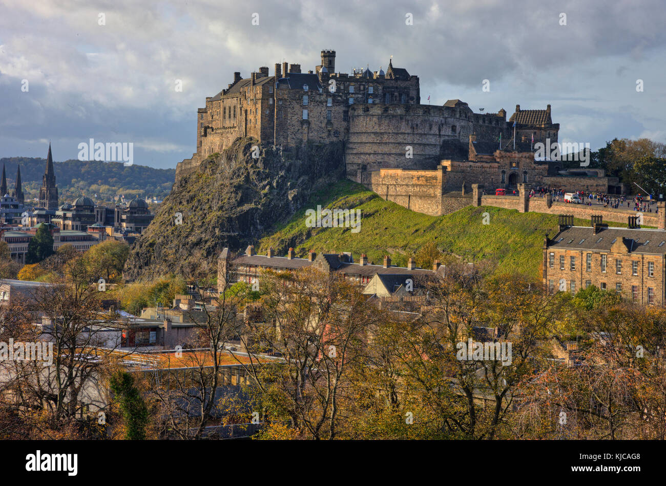 Il castello di Edimburgo, Lothian, Scozia Foto Stock