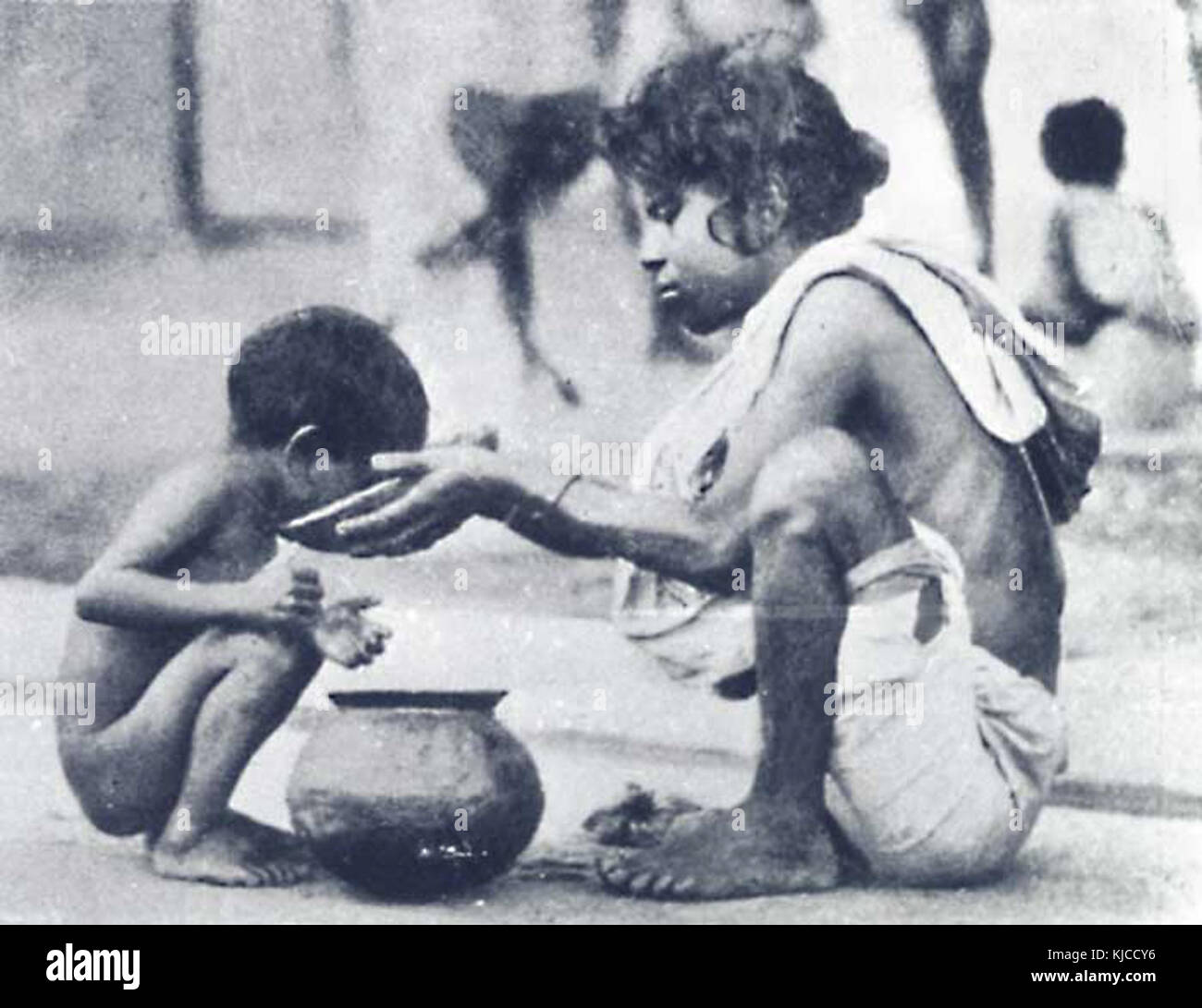 Il Bengala carestia immagine Foto Stock