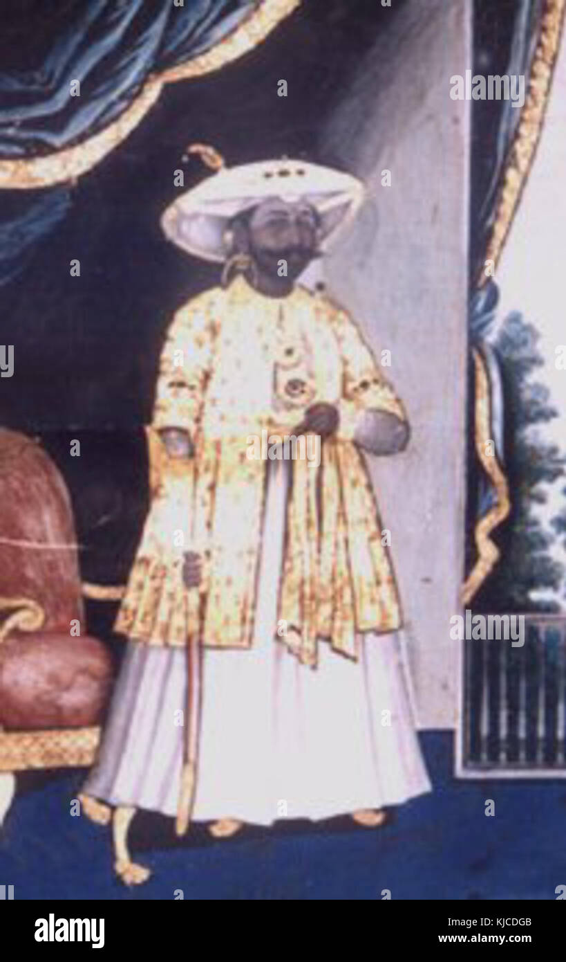 Choladesadhipati Srimant Rajasri Maharaja Kshatrapati Sri Shivaji Raje Sahib Bhonsle Chhatrapati Maharaj Foto Stock