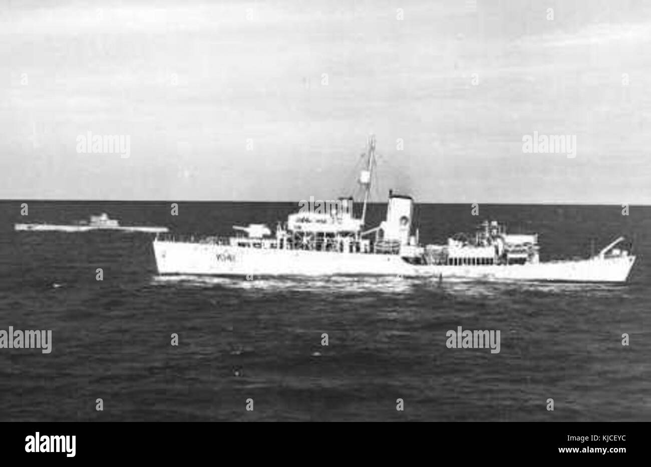 La HMCS Summerside era una corvetta della Royal Canadian Navy, in servizio durante la seconda guerra mondiale. Svolse un ruolo essenziale nelle operazioni di scorta di convogli e di guerra anti-sommergibile, contribuendo alla protezione della marina mercantile alleata. Foto Stock