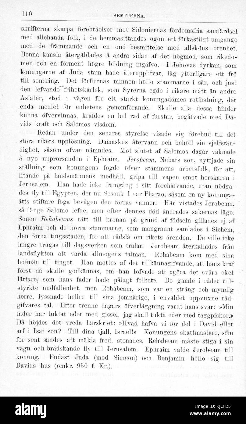 Una pagina di "Illustrerad Världshistoria", volume i, che è un libro illustrato di storia mondiale. Il volume verosimilmente copre eventi, cifre e culture globali significativi, presentati con illustrazioni di accompagnamento per coinvolgere visivamente il lettore. Foto Stock