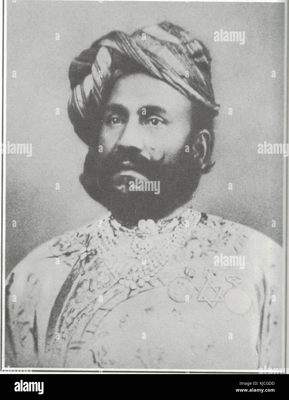 Maula Bakhsh, una figura storica dell'Asia meridionale, riconosciuta per i suoi contributi agli affari culturali e politici durante la sua epoca. Ulteriori dettagli sulla sua vita e sul suo impatto rimangono oggetto di indagine storica. Foto Stock