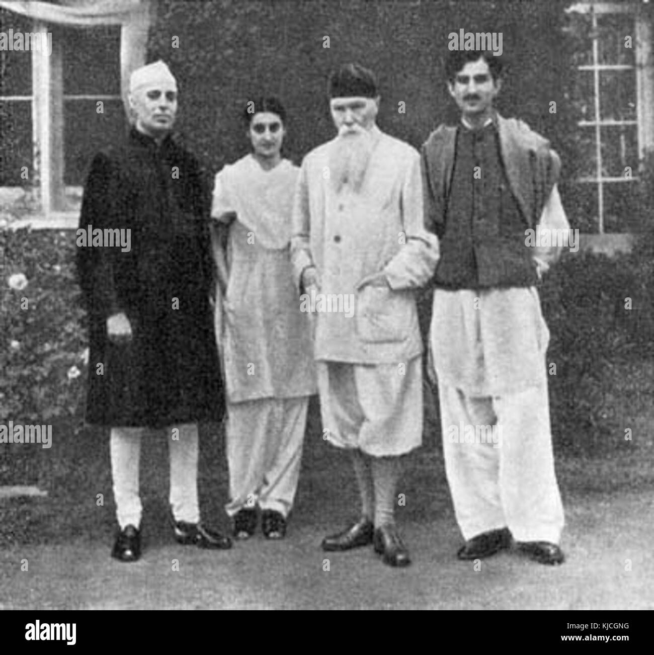 Nehru Gandhi Roerich Foto Stock