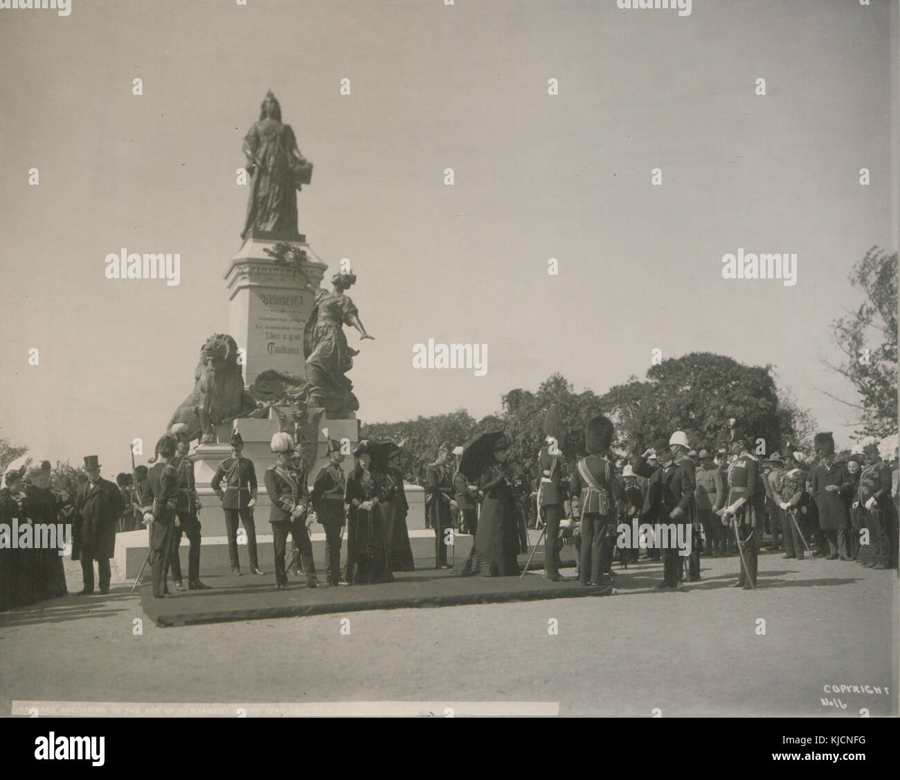 Duke's visita, XXI Sept 1901 Presentazione di medaglie dal Duca (HS85 10 12503) Foto Stock