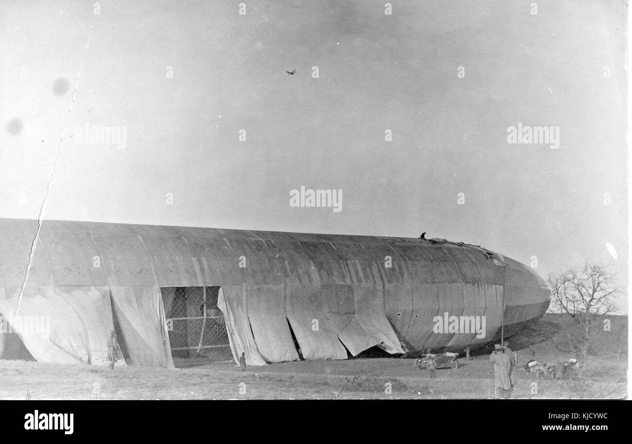 Dirigibile relitto WWI 009 Foto Stock