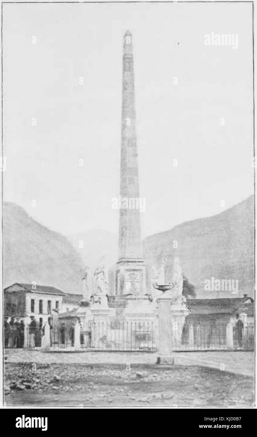 Bogotà, monumento a los martires de la Independencia Foto Stock