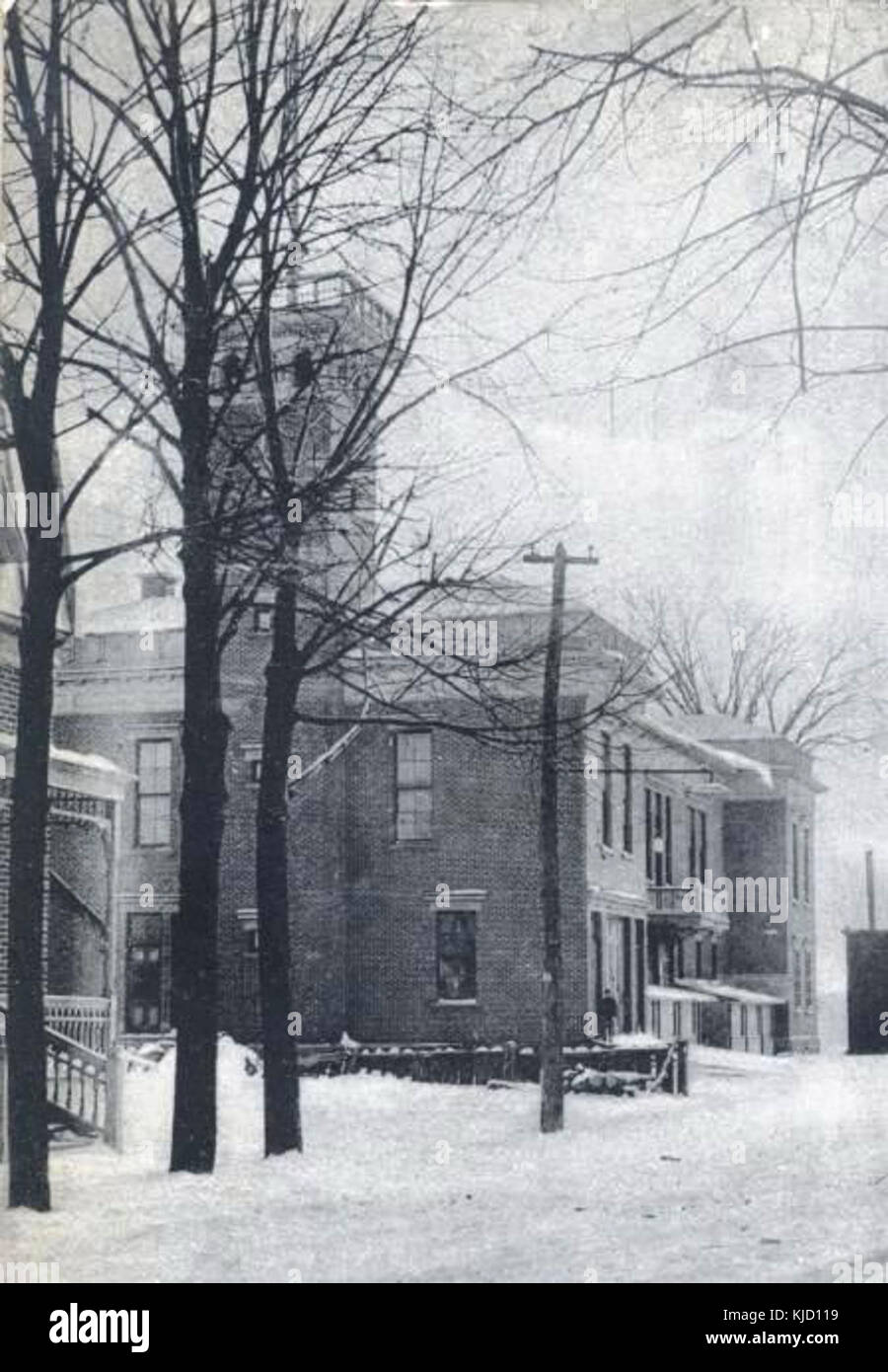 Hotel de ville et caserne de pompier Terrebonne 1910 Foto Stock