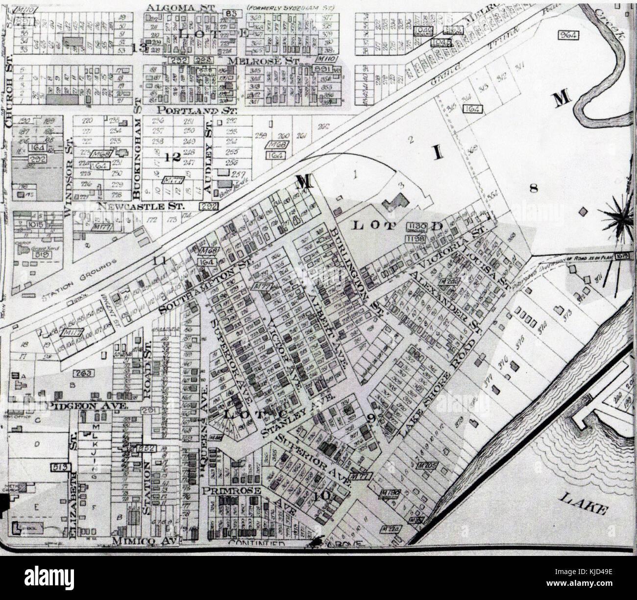 MimicoMap1913 Foto Stock