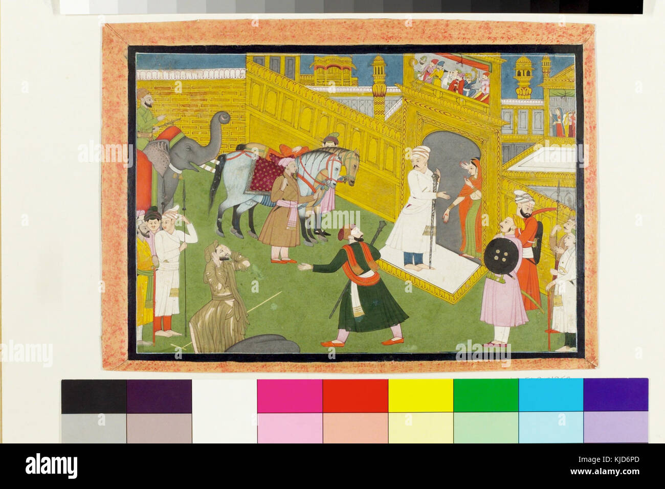 Questa storia della mitologia indù racconta il ritorno di Sudama nella sua umile casa, solo per scoprire un magnifico palazzo d'oro, un dono divino del Signore Krishna. La narrazione enfatizza temi di devozione, grazia divina e il potere trasformativo della fede. Foto Stock Questa storia della mitologia indù racconta il ritorno di Sudama nella sua umile casa, solo per scoprire un magnifico palazzo d'oro, un dono divino del Signore Krishna. La narrazione enfatizza temi di devozione, grazia divina e il potere trasformativo della fede. Foto Stock