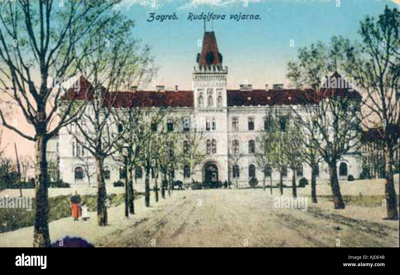 Rudolfova vojarna 1910 Foto Stock