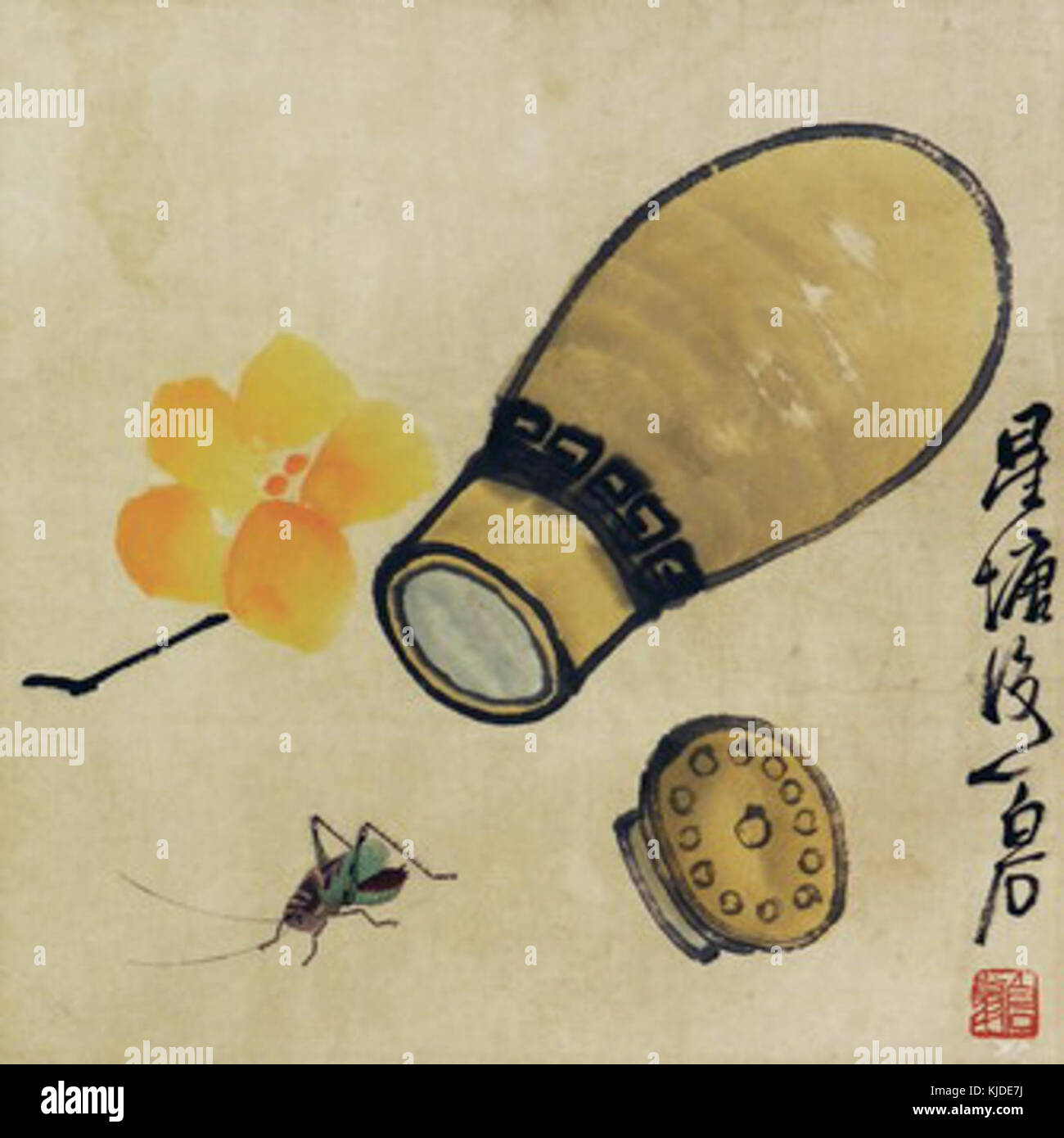 Gourd di cricket da Qi Baishi Foto Stock