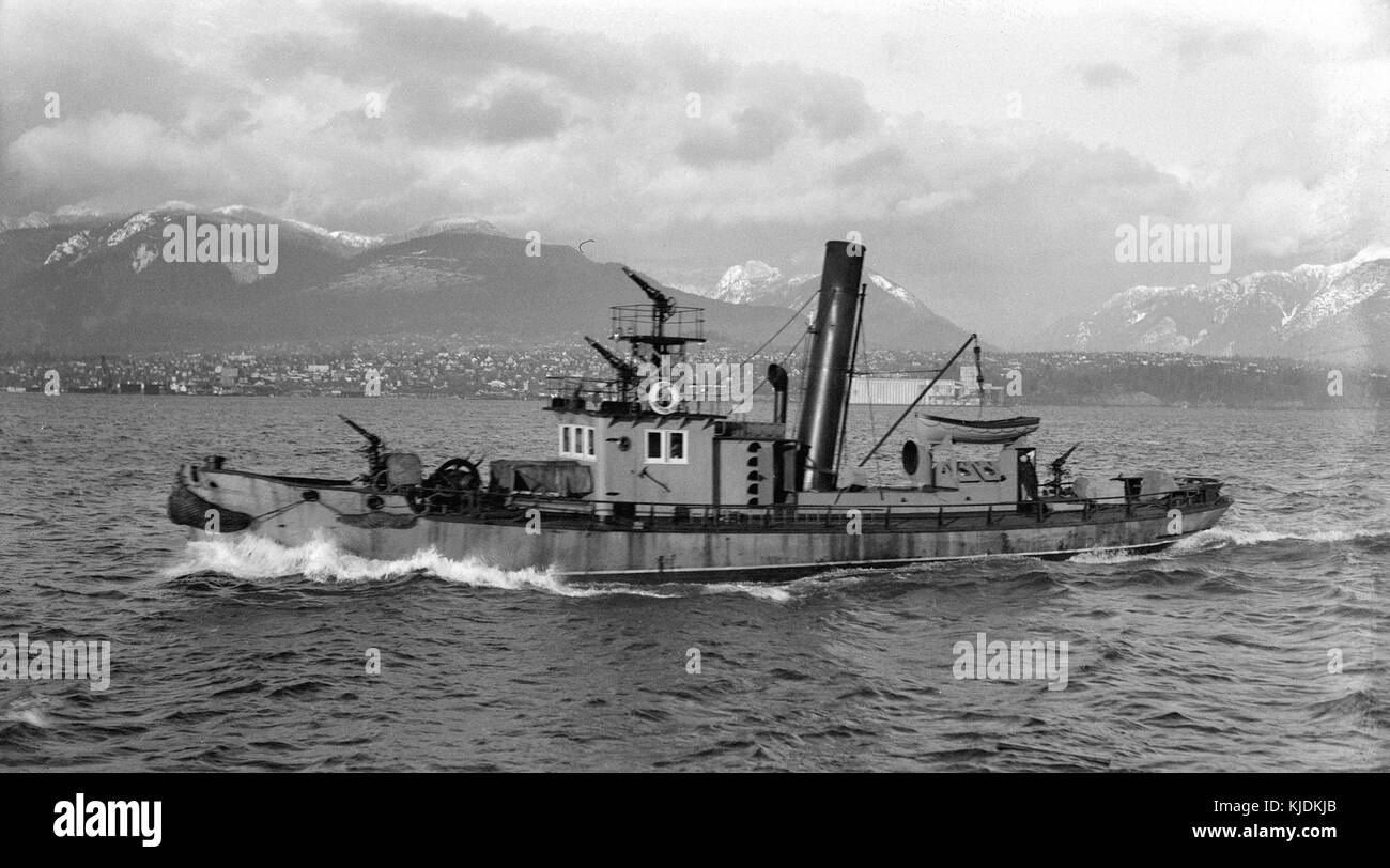 CVA 447 2533 S.S. Orion V.H.B. (Il Porto di Vancouver scheda) Fireboat Foto Stock