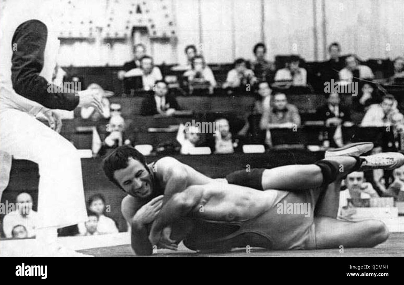 Ruslan Ashuraliyev vs Mansour Barzegar 1975 Foto Stock