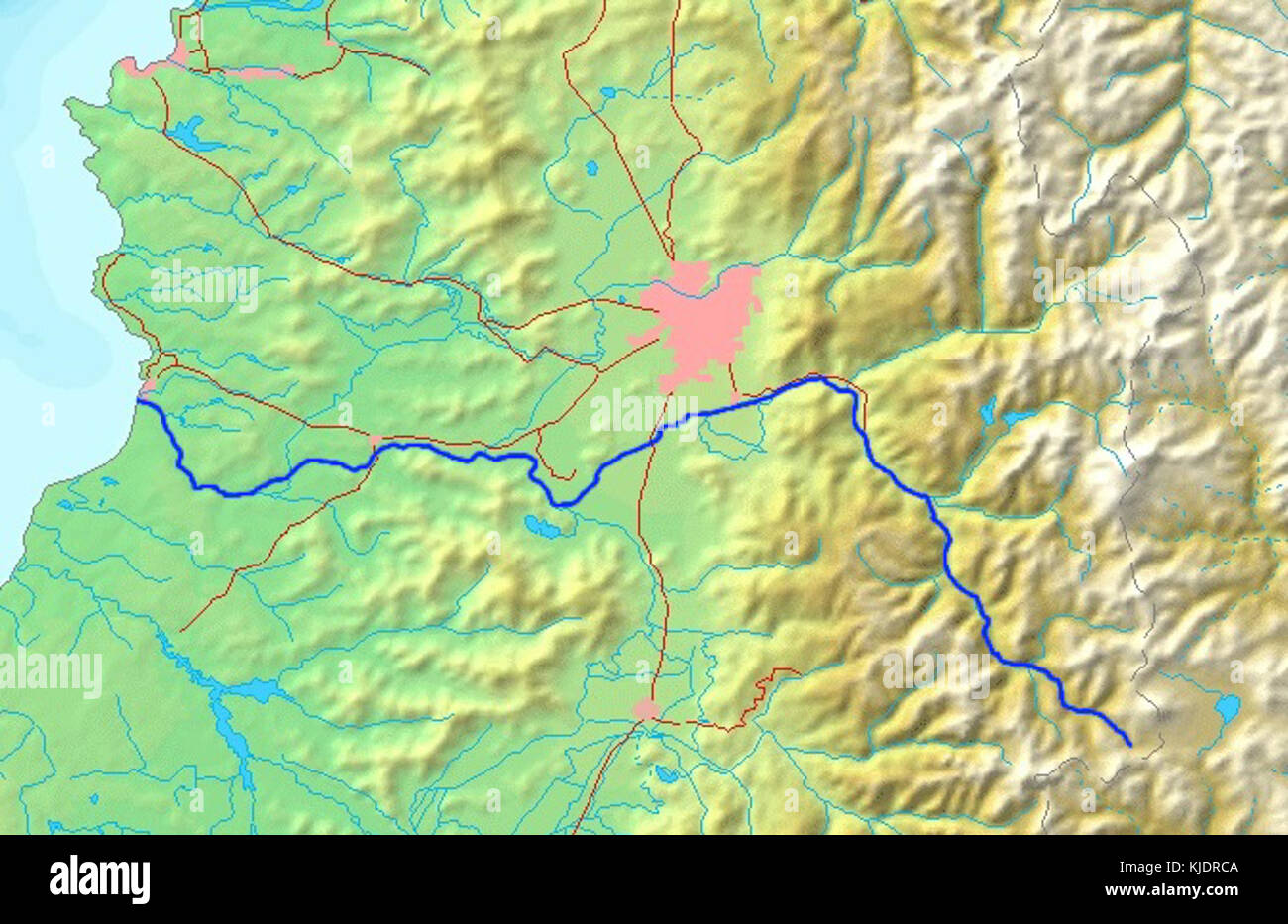 Il Cile Central 1 sollievo Maipo Foto Stock