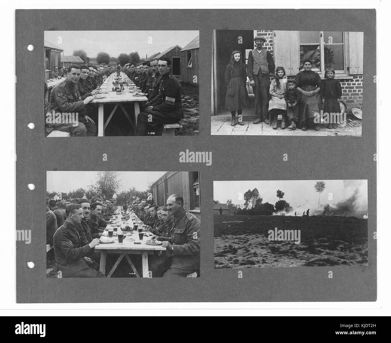 Canadian ufficiale di guerra fotografie (BL l.r.233.b.57.v1 f028r) Foto Stock