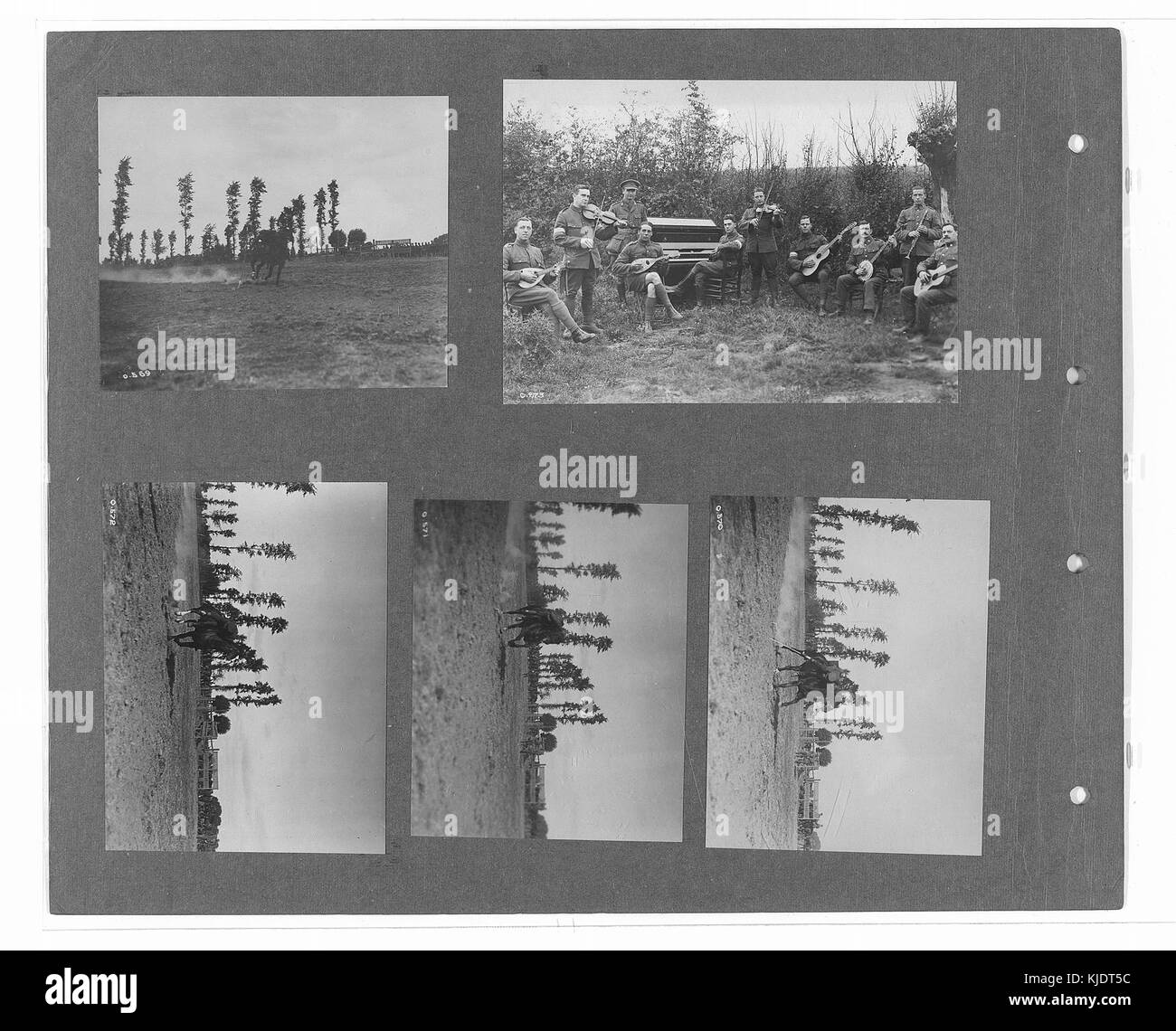 Canadian ufficiale di guerra fotografie (BL l.r.233.b.57.v2 f008r) Foto Stock