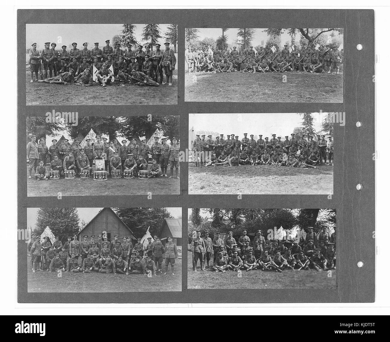 Canadian ufficiale di guerra fotografie (BL l.r.233.b.57.v2 f014r) Foto Stock