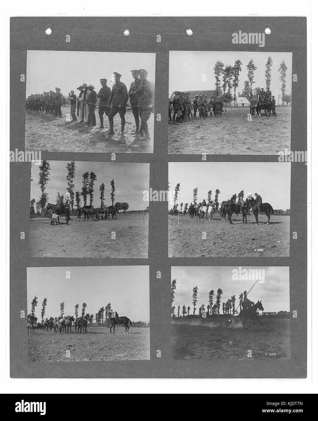 Canadian ufficiale di guerra fotografie (BL l.r.233.b.57.v2 f006r) Foto Stock