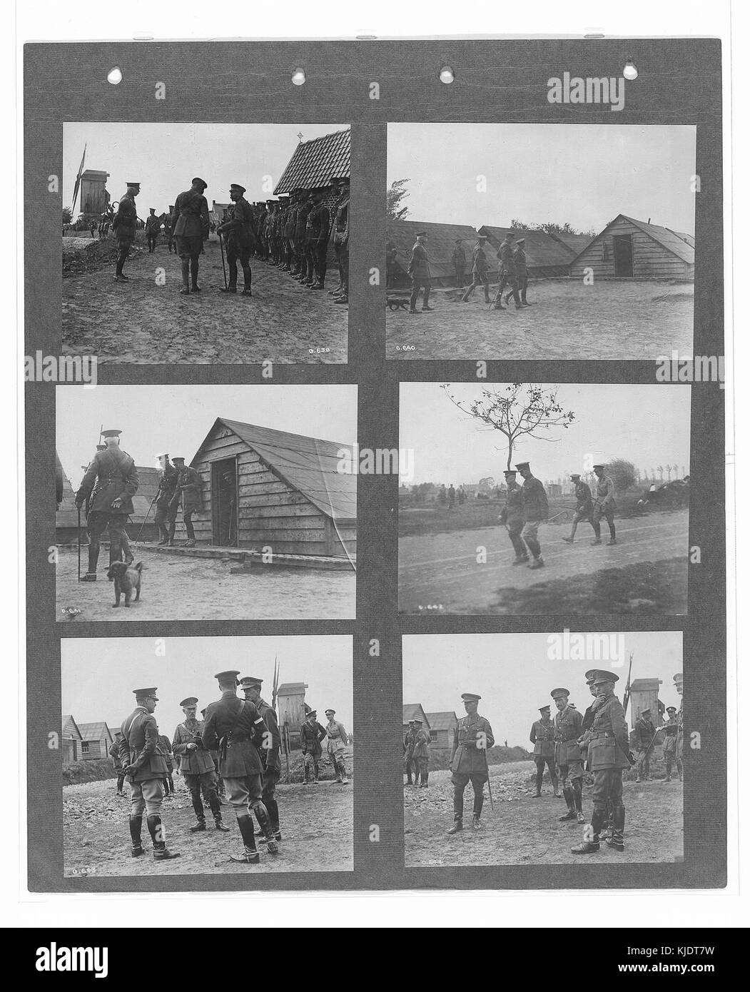 Canadian ufficiale di guerra fotografie (BL l.r.233.b.57.v2 f018r) Foto Stock