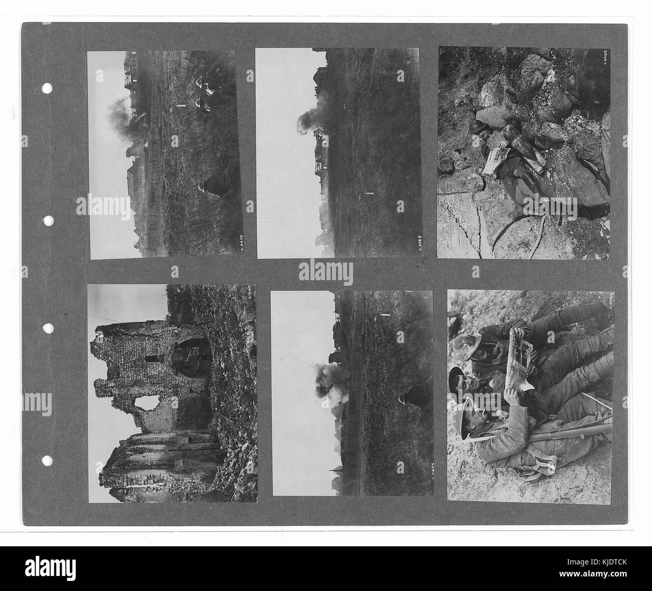 Canadian ufficiale di guerra fotografie (BL l.r.233.b.57.v3 f067r) Foto Stock