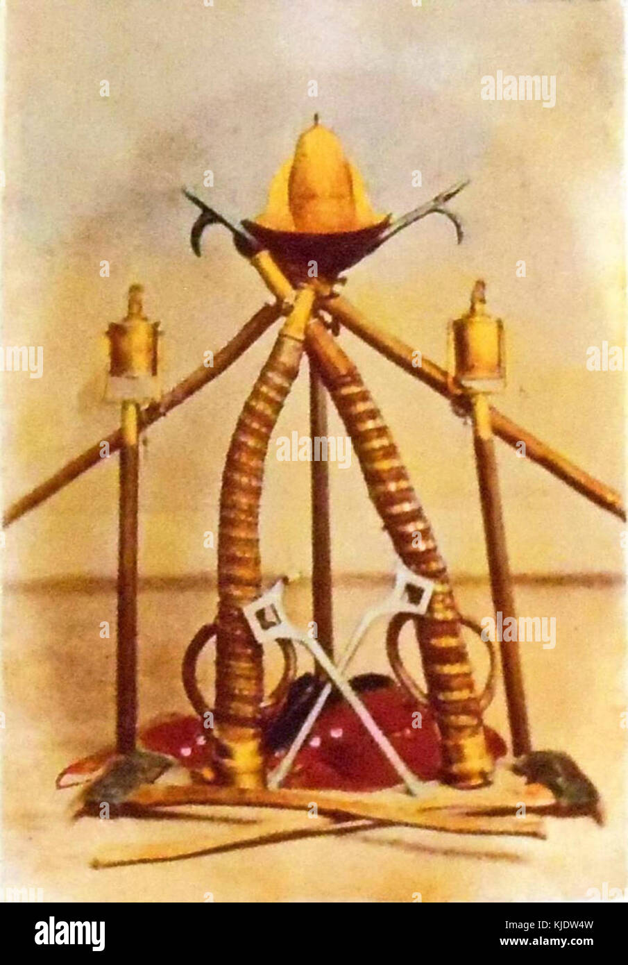 Per "Equipment de base du pompier" si intende l'equipaggiamento essenziale dei vigili del fuoco utilizzato per la sicurezza e l'efficienza operativa. Ciò include dispositivi di protezione, utensili e apparecchiature progettati per la sicurezza antincendio e le operazioni di salvataggio. Foto Stock