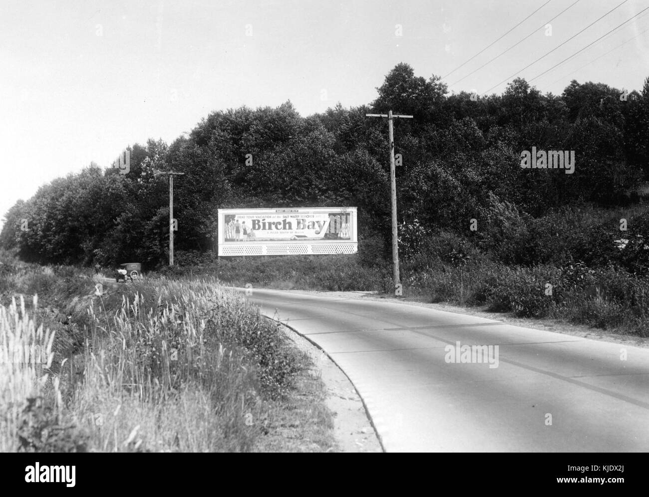 Ruddy Duker Company per la pubblicità tramite Affissioni Birch Bay Washington, in BC Canada 1931 Foto Stock